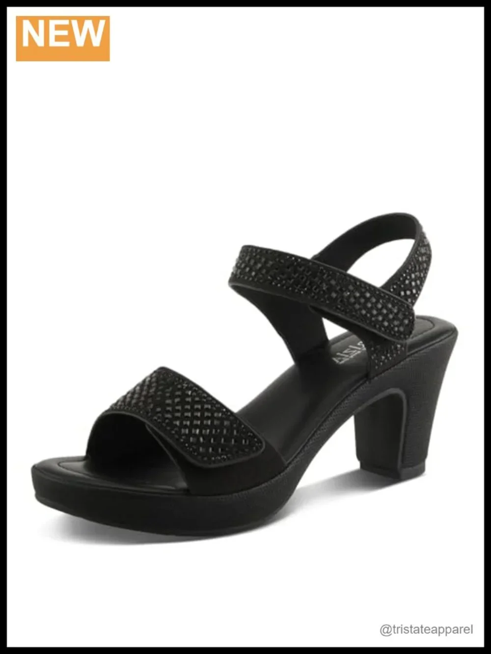 PATRIZIA Shine Platform Heels with Crystal-Adorned Straps and Microsuede Upper